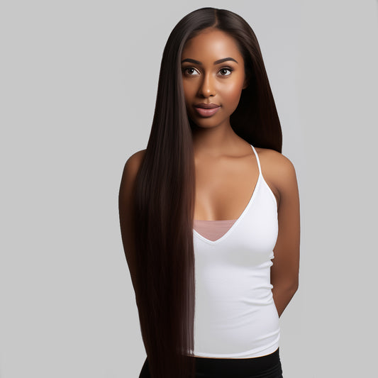 COLOUR STRAIGHT CHOCOLATE BROWN #4