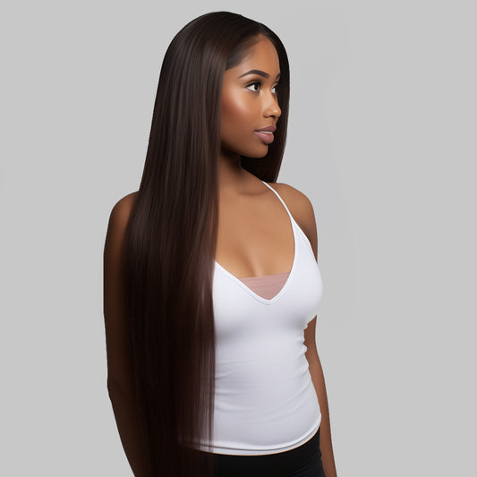 COLOUR STRAIGHT CHOCOLATE BROWN #4