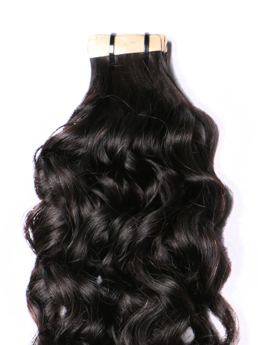 CURLY TAPE-IN HAIR EXTENSIONS